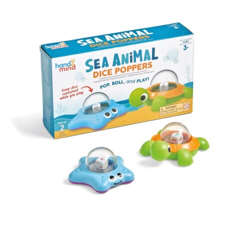 School Stationery Supplies Sea Animal Dice Poppers - Image 1