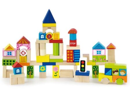 Wooden Blocks - 75pcs City - Image 1