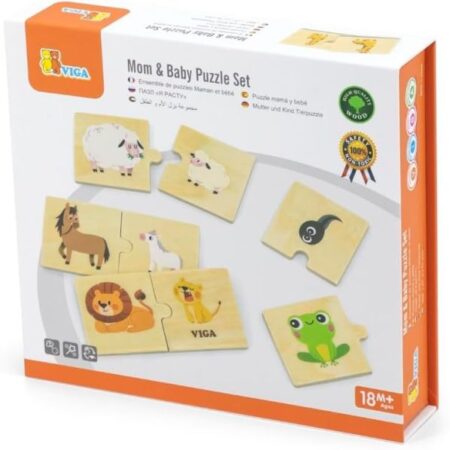 School Stationery Supplies Mom & Baby Puzzle Set - Image 1