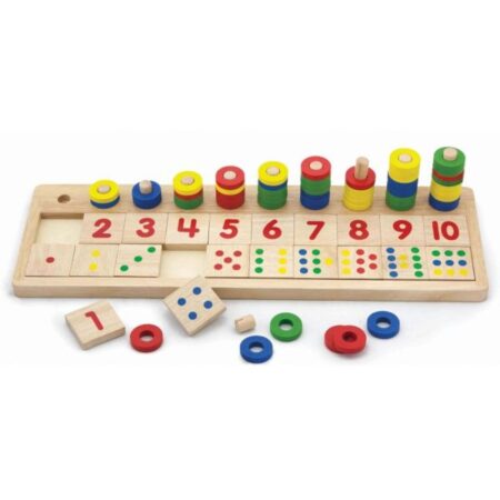 School Stationery Supplies Count & Match Numbers - Image 1