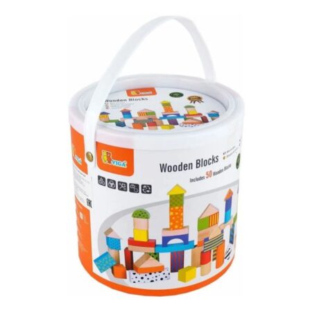 Wooden Blocks - 50pcs - Image 1