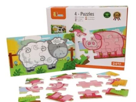4-Puzzle Set - Farm - Image 1