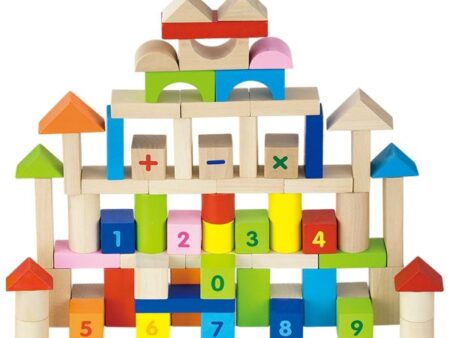 Wooden Blocks - 100pcs Alphabet & Numbers - Image 1