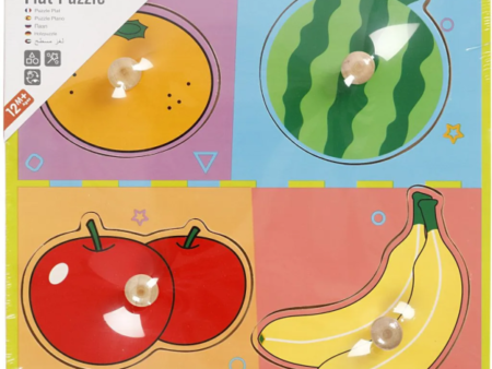 Wooden Knob Puzzle - Fruits - Image 1