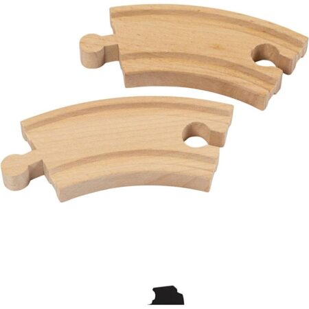 School Stationery Supplies Viga Short Curved Switching Track (Pack of 2) - Image 1