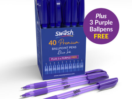 Blue Triangular Ballpoint Pens - Image 1