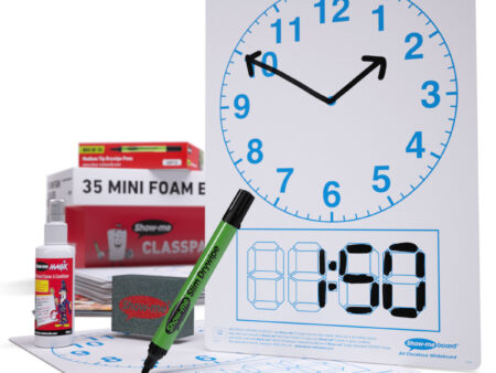 A4 Clock Face Drywipe Boards - Image 1