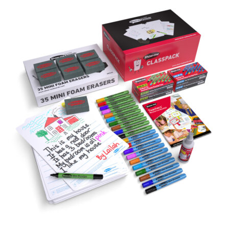 School Stationery Supplies A4 Picture Story Drywipe Boards - Image 1