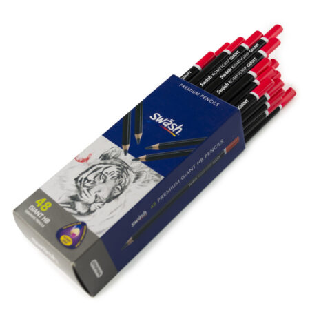Box 48 Swash KOMFIGRIP Giant HB Graphite Pencils