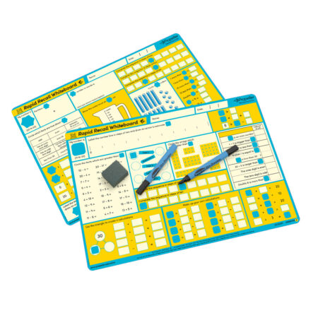 School Stationery Supplies Year 2 Global Rapid Recall Whiteboard & Accessories - Pack 30 - Image 1