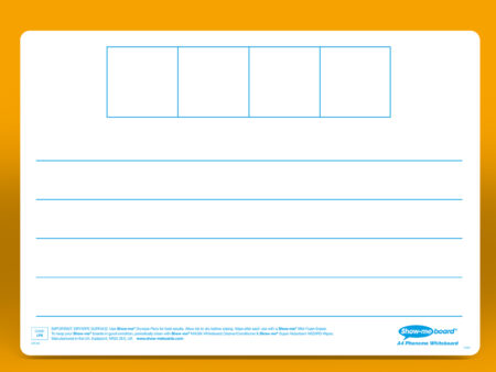 A4 4-Frame Phoneme Drywipe Boards - Image 1