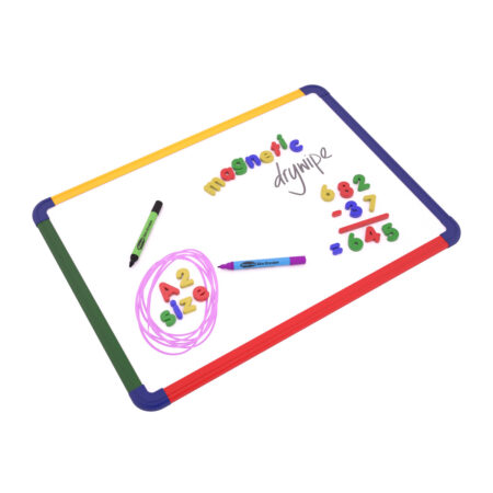 Show-me A2 Double-Sided Magnetic Drywipe Board, Gridded/Plain - Image 1