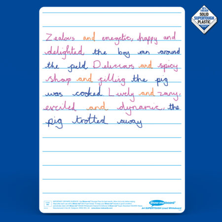 School Stationery Supplies A4 SUPERTOUGH Lined Drywipe Boards - Image 1