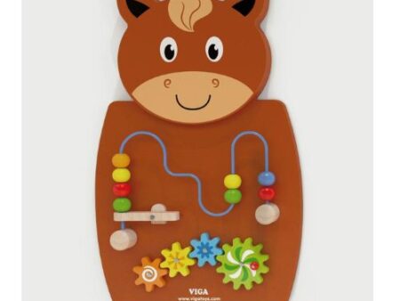 Wall Toy - Wire Beads & Gears - Image 1