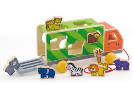 Pull Along Shape Sorter - Animal Truck - Image 1