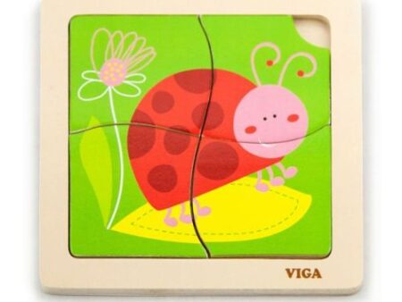 Handy Flat Puzzle - Ladybird - Image 1