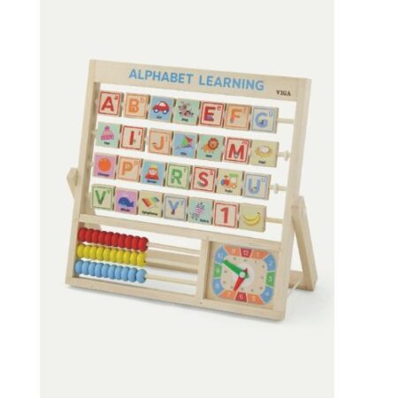 School Stationery Supplies Learning Alphabet & Clock - Image 1