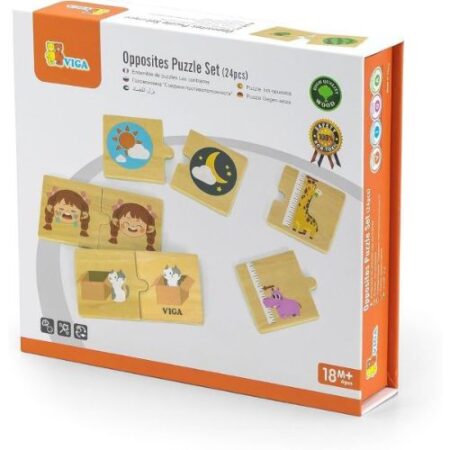 School Stationery Supplies Opposites Puzzle Set - Image 1