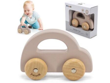 Viga Wooden Car - Light Brown - Image 1