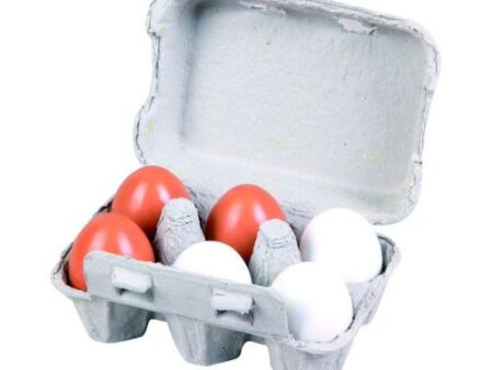 Wooden Eggs - 6pcs - Image 1