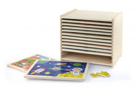 24-Piece-Puzzle - 12pcs Set w/Storage Shelf - Image 1