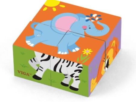 6-side Cube Puzzle - Wild Animal - Image 1