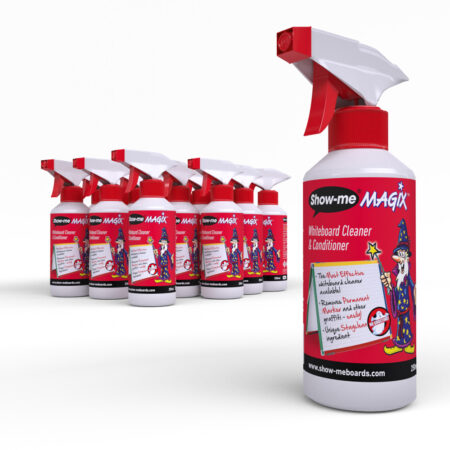School Stationery Supplies Box 16 Bottles of Show-me MAGIX Whiteboard Cleaner and Conditioner 250ml - Image 1