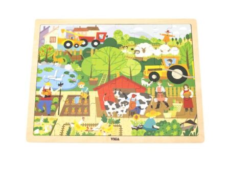 Wooden 48 Pcs Puzzle - Farm - Image 1