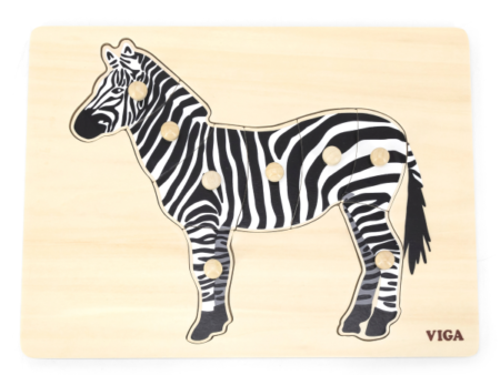 Montessori Puzzle Zebra - Image 1