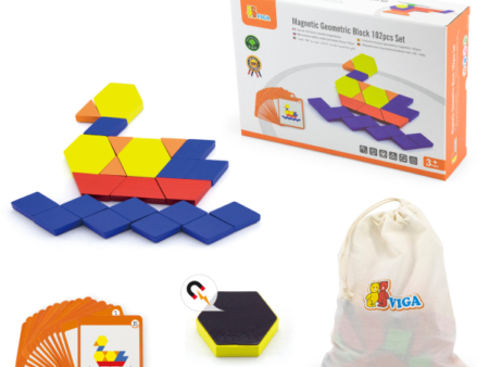 Magnetic Geometric Block - 102pcs Set - Image 1