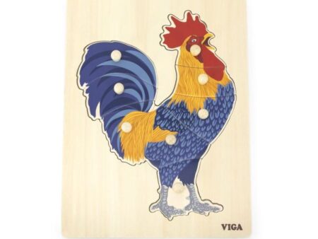 Montessori Puzzle Rooster - Image 1