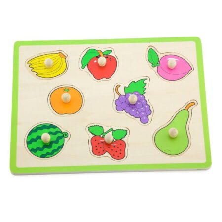 School Stationery Supplies Flat Puzzle - Fruit - Image 1