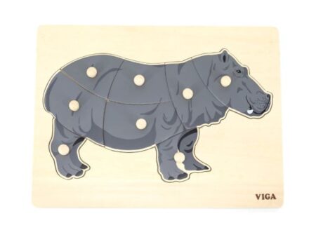 Montessori Puzzle Hippo - Image 1
