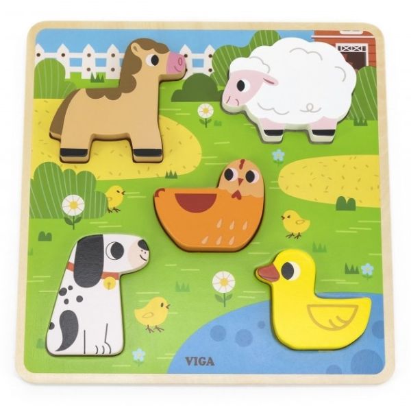 viga_wooden_tactile_puzzle_-_farm__84627.jpg School Stationery Supplies