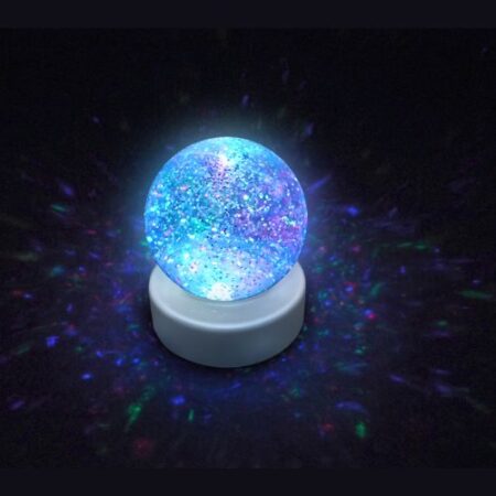 Light Up Water Filled 3 inch Glitter Ball (battery operated - not included) - Image 1