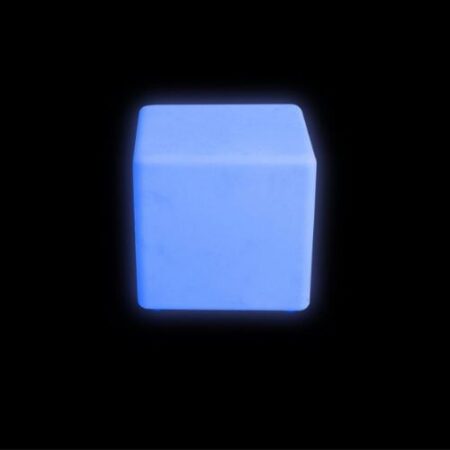 School Stationery Supplies Colour Changing LED Cube Stool 30cm (interchangeable EU/UK adapter) - Image 1