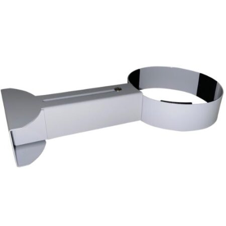 White Bracket 10cm (for Small Bubble Tube) - Image 1