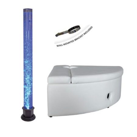 School Stationery Supplies Corner Bubble Tube Kit (Incl. Large Tube, Padded Surround & Bracket) (UK and EU adapter) - Image 1
