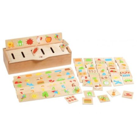 School Stationery Supplies Wooden Sorting Box - Image 1