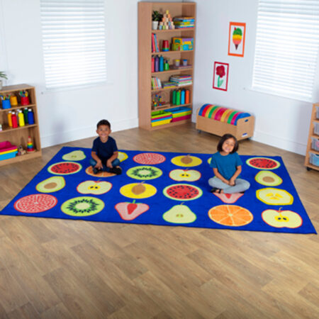 School Stationery Supplies Rectangular Fruit Placement Carpet - 3m x 2m-EYR - Image 1