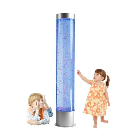 Extra Wide Bubble Tube - with floating balls and remote 1.5m tall x 30cm Diameter (UK and EU adapter) - Image 1