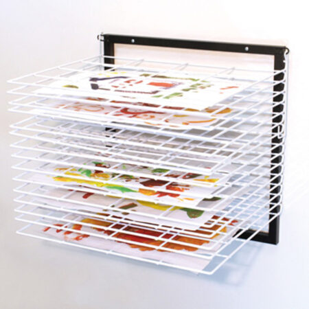School Stationery Supplies 15 Shelf Wall Mounted Drying Rack-EYR - Image 1