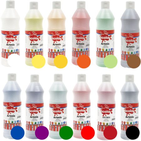 School Stationery Supplies Ready Mix Paint 600ml Turquoise - Bulk Saver-EYR - Image 1