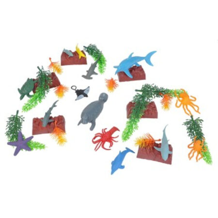 School Stationery Supplies Ocean Animal Figures Jar-EYR - Image 1