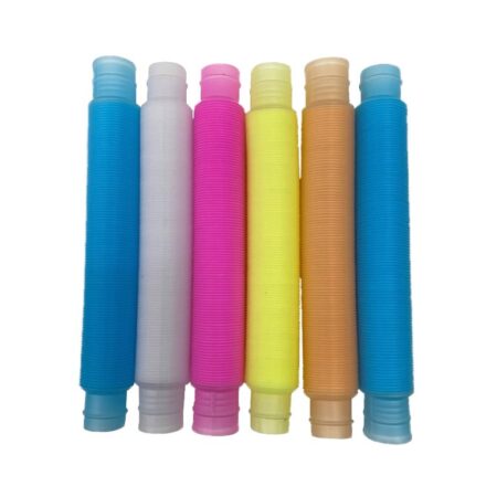 Glow in dark Fidget Stretch Tubes (Pack of 6) - Image 1