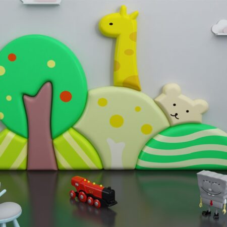 School Stationery Supplies Forest Padded Wall Art