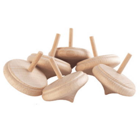 School Stationery Supplies Spinning Tops Pack Of 6-EYR - Image 1