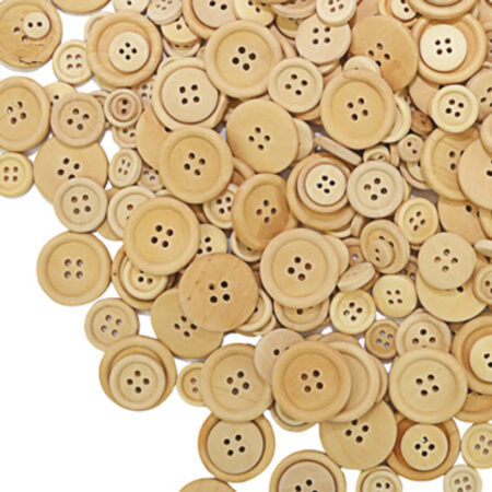 School Stationery Supplies Wooden Buttons-EYR - Image 1