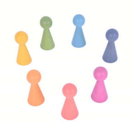 Rainbow Wooden Figures-EYR - Image 1