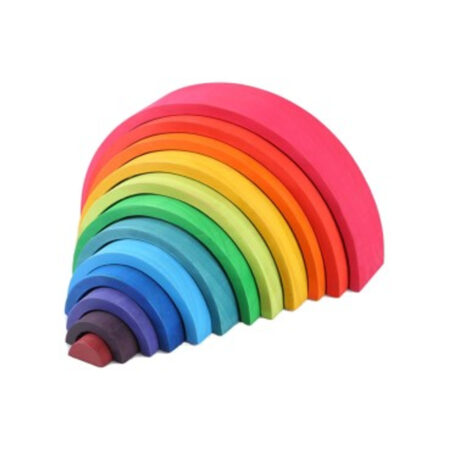 School Stationery Supplies 12 Piece Rainbow Stacking Arches-EYR - Image 1